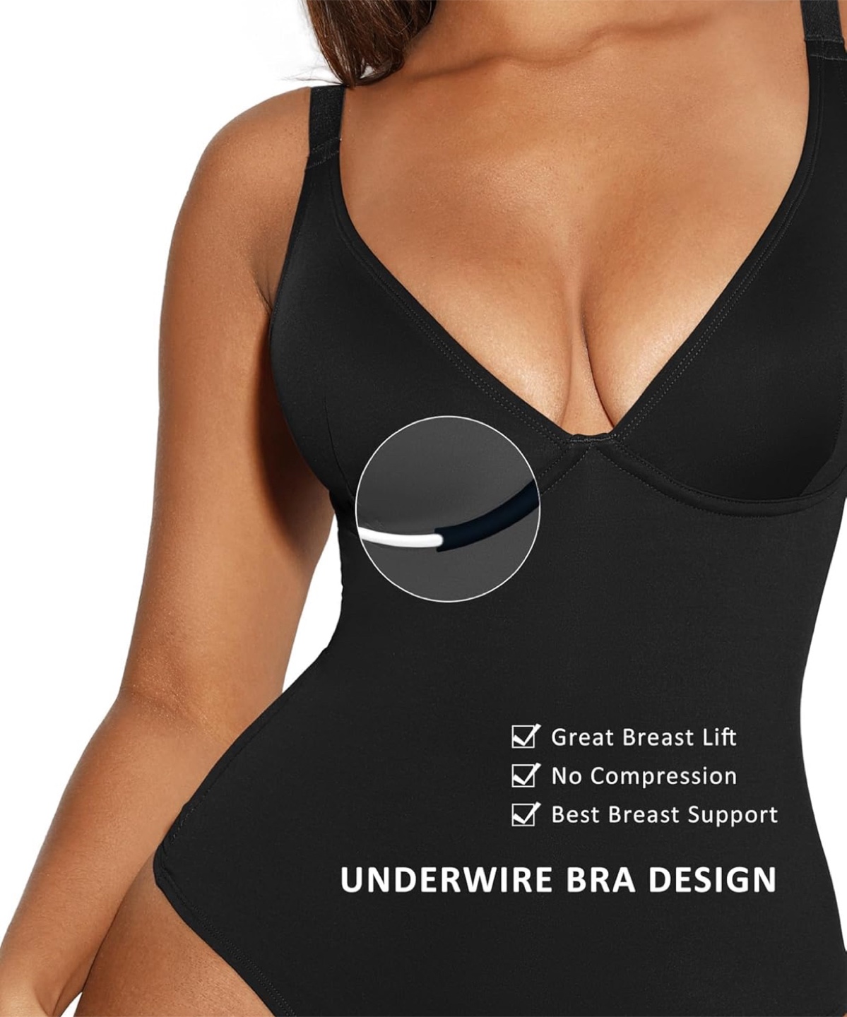 NEW! FeelinGirl Bodysuit Tummy Control Slim Body Shaper - photo 4