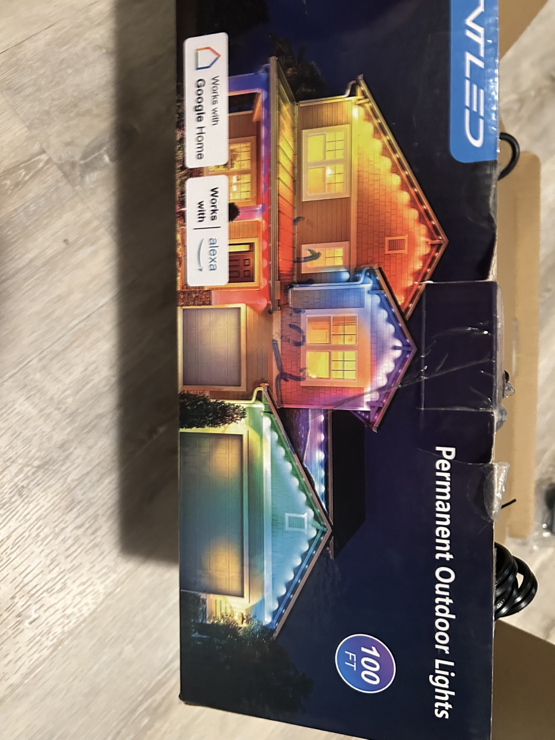 100ft LED Permanent Outdoor Lights with Remote & Power Supply
