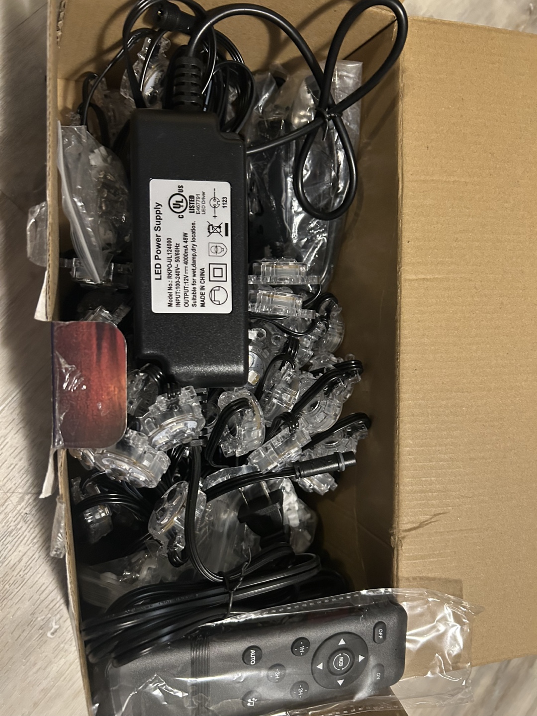 100ft LED Permanent Outdoor Lights with Remote & Power Supply - photo 2