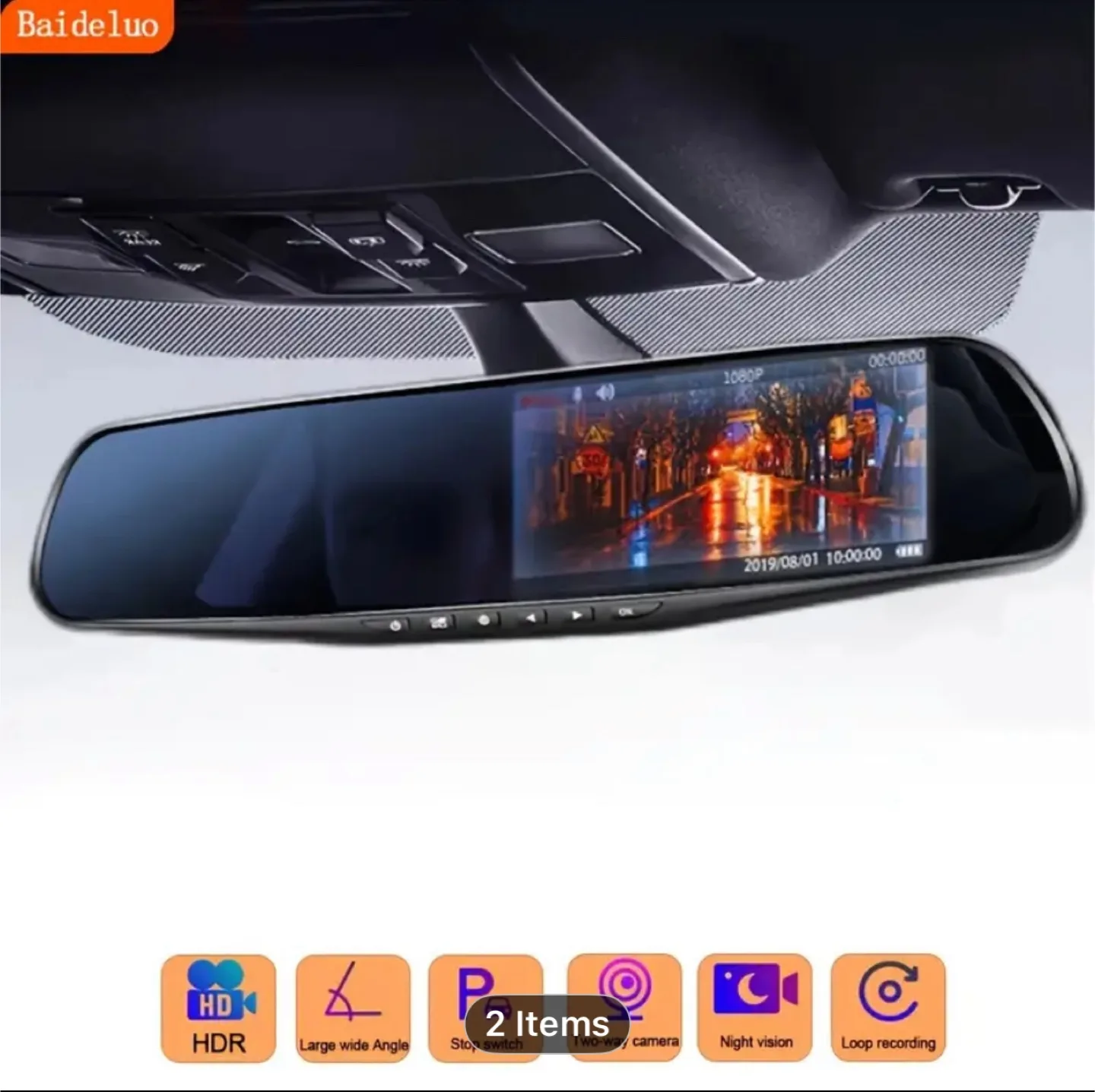 Baideluo 4.5-inch large screen dashcam image indicator(2)