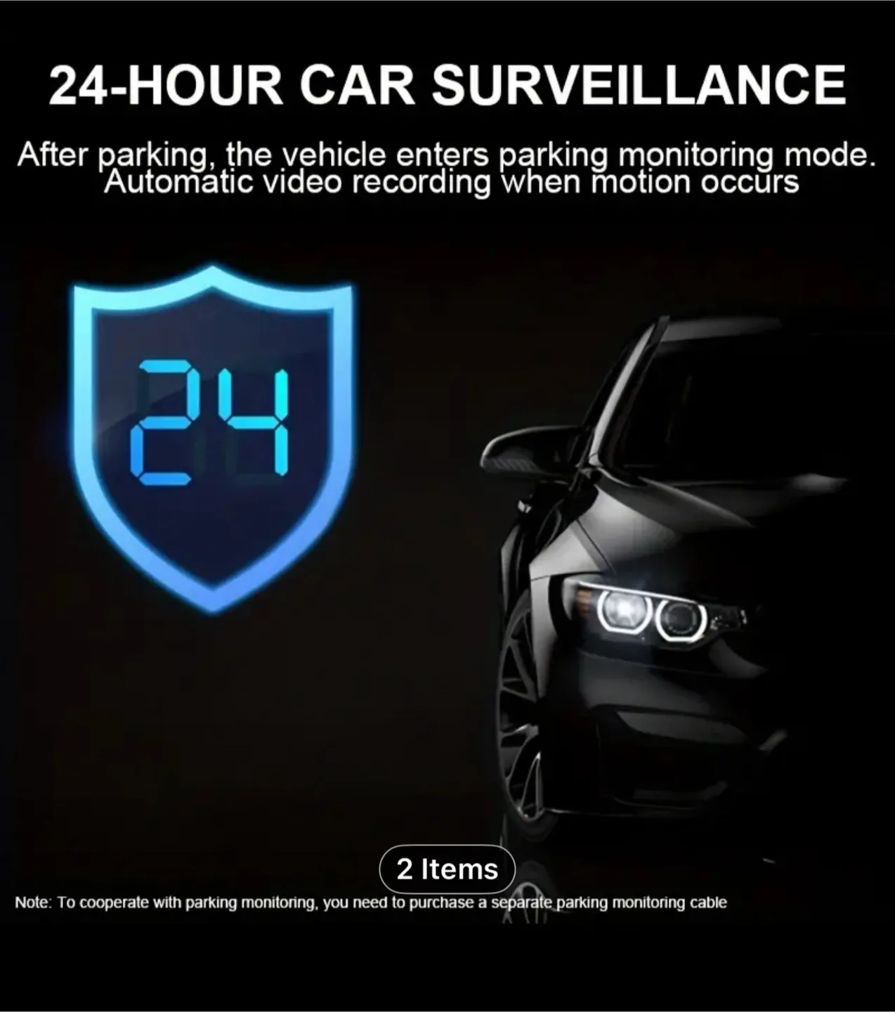 Baideluo 4.5-inch large screen dashcam image indicator(7)