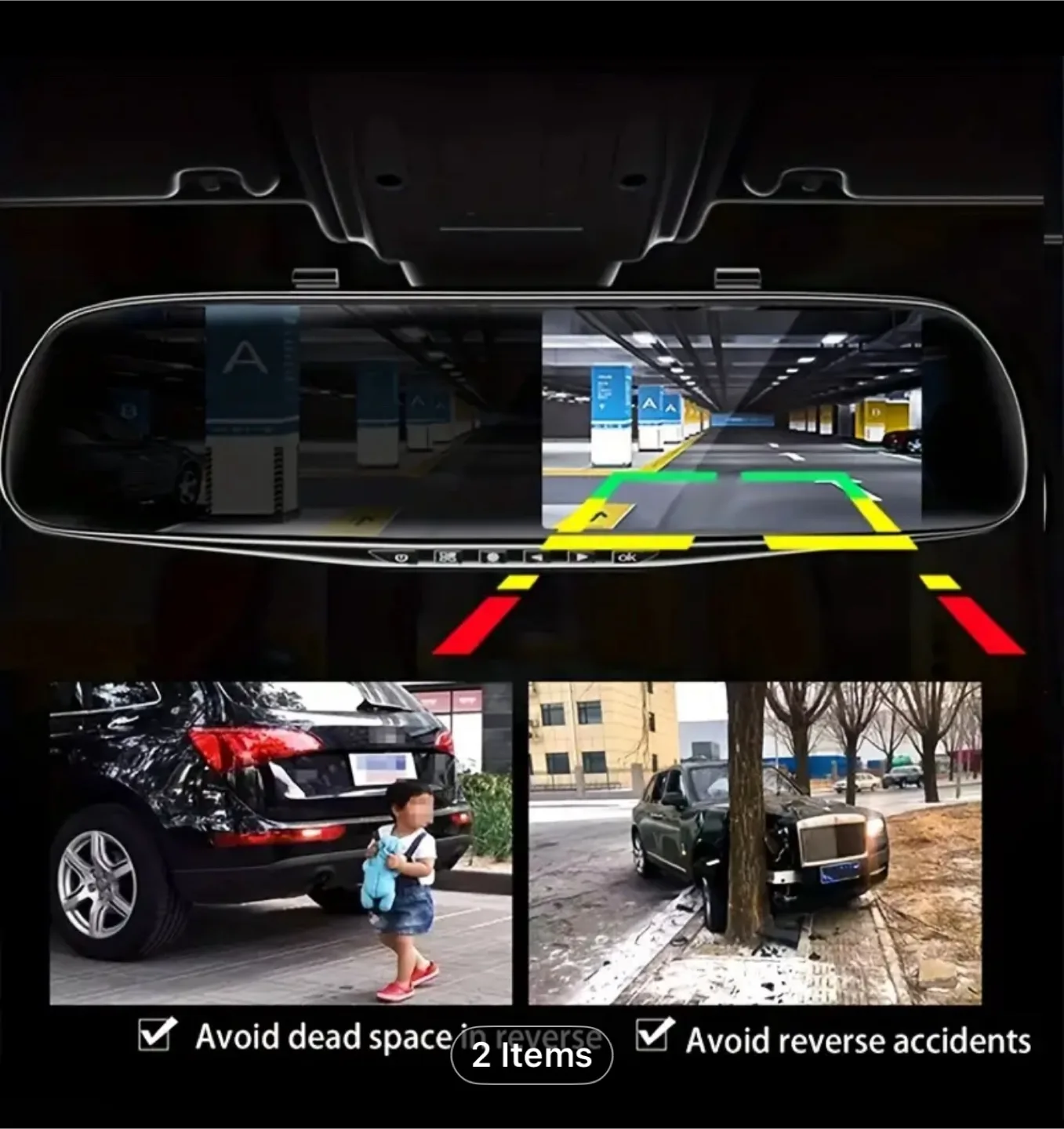 Baideluo 4.5-inch large screen dashcam image indicator(9)