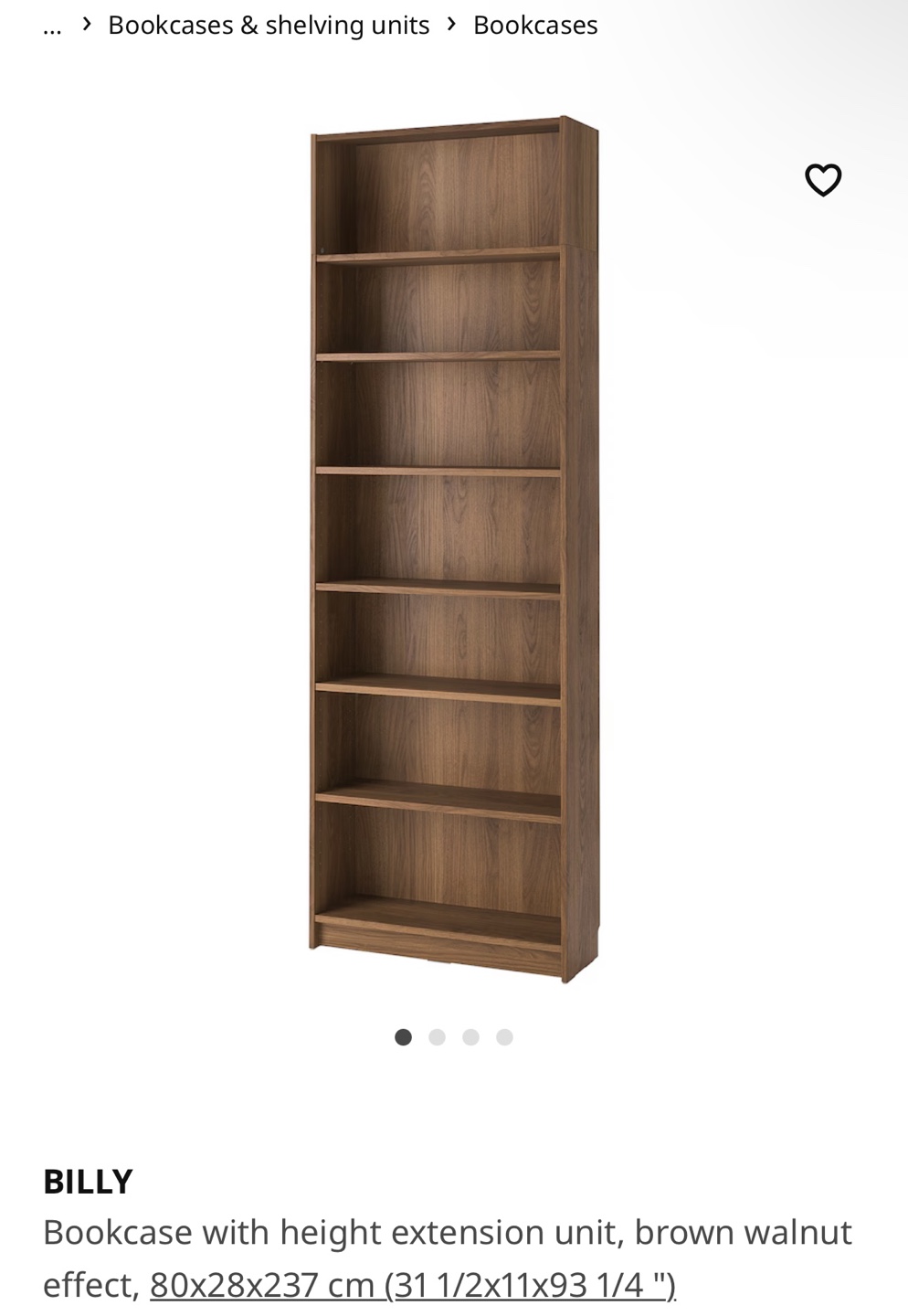 2 ikea billy bookcases - photo 3