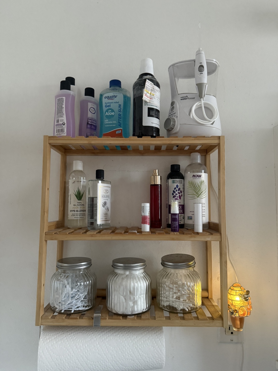 Set of Two Bamboo Wall Shelves - photo 2