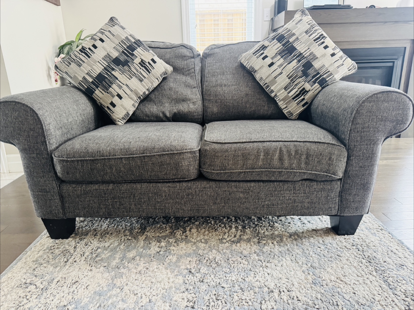 Grey Loveseat