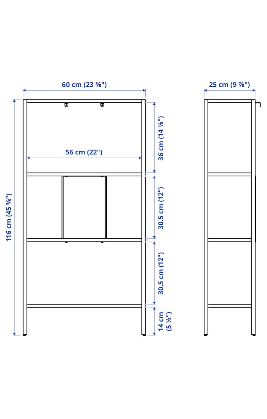 IKEA BAGGEBO shelf unit - White - photo 3