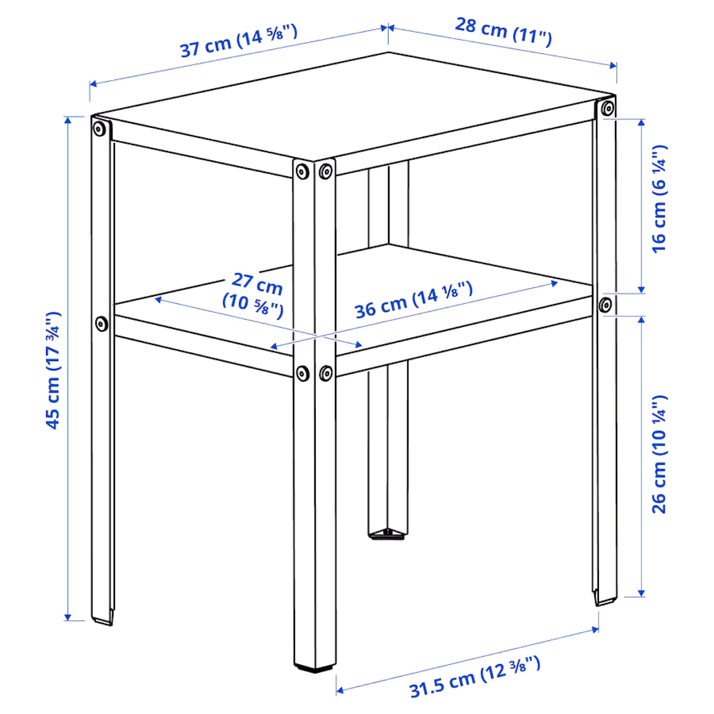 IKEA KNARREVIK Bright Yellow Nightstand - photo 4