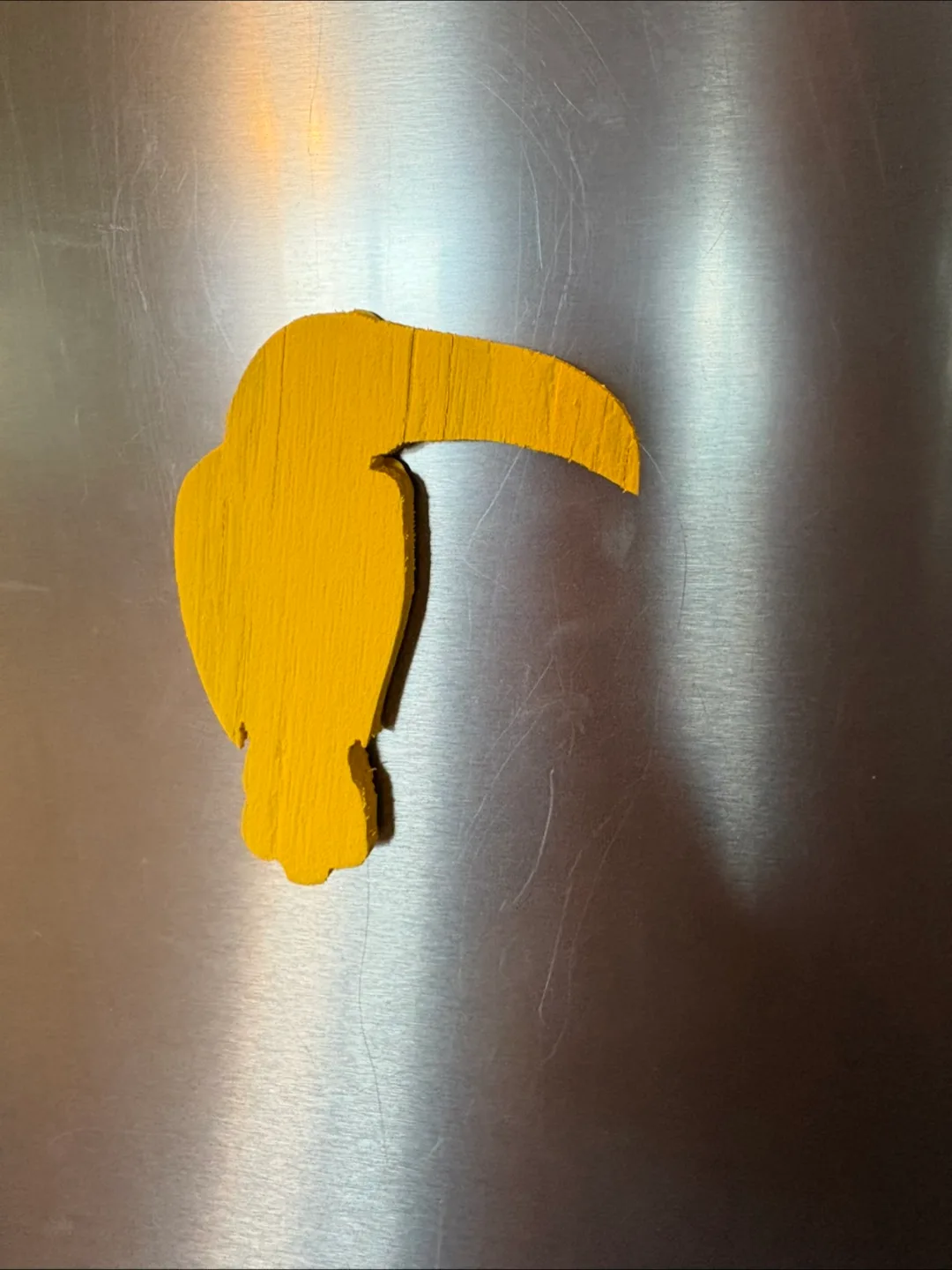 Yellow Toucan Wooden Fridge Magnet thumbnail