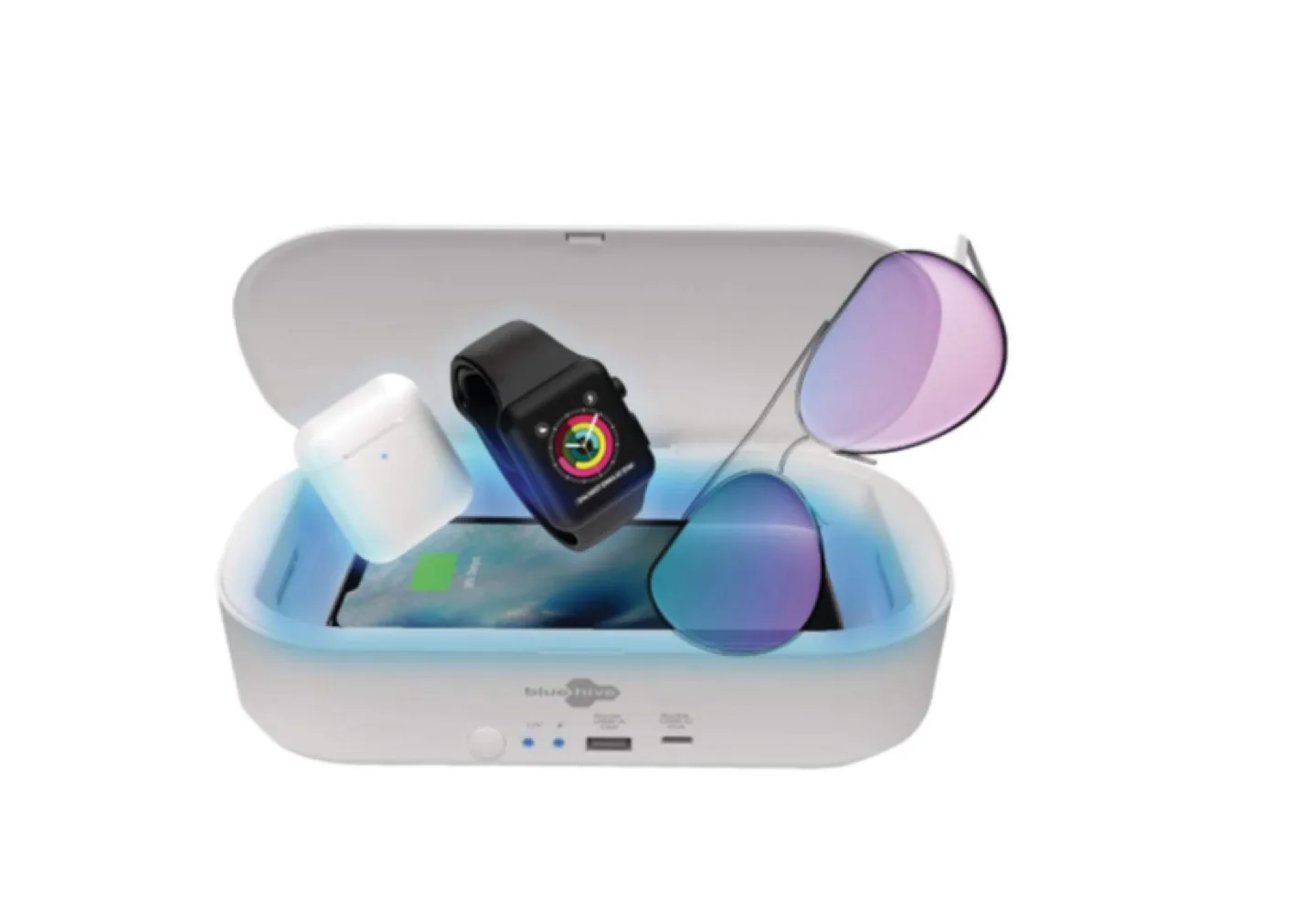 (READ DESCRIPTION)  Bluehive UV light with Wireless Charger image indicator(4)