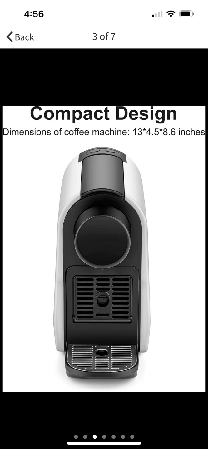 Compact Espresso Machine - 20 Bar Pressure - Fast Heat Up - photo 4
