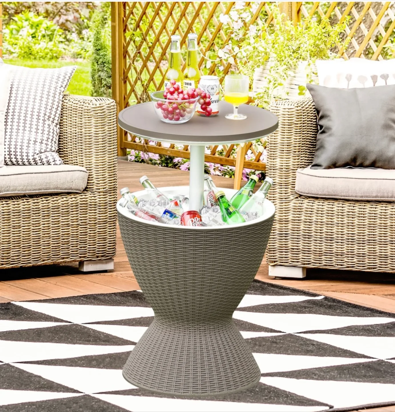 Outdoor Patio Cooler Table thumbnail