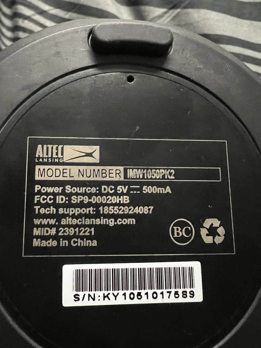 Altec Lansing IMW1050PK2 Portable Bluetooth Speaker image indicator(2)