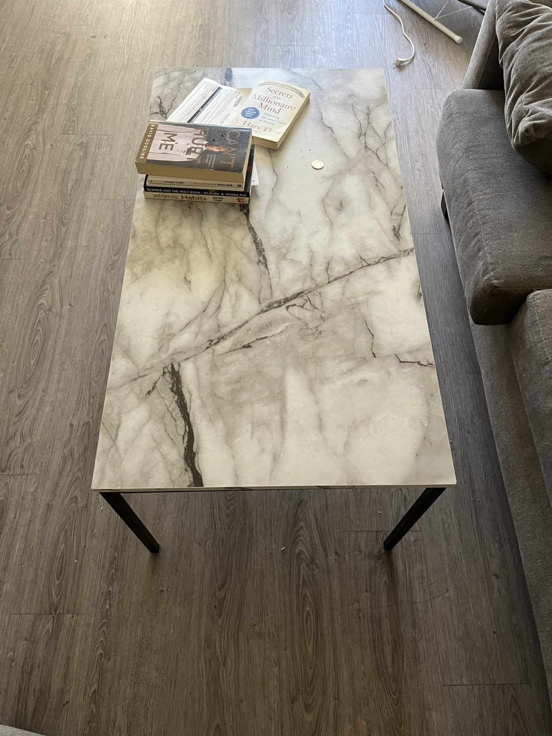 Square Marble Accent Table