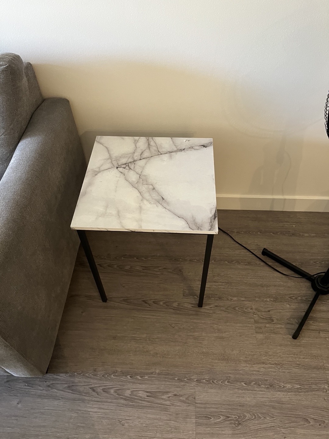 Square Marble Accent Table - photo 2
