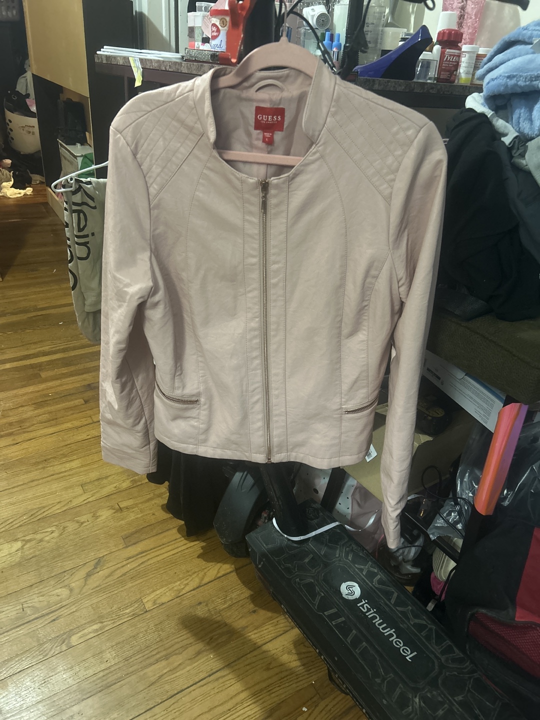 Guess Pink Faux Leather Jacket - photo 2