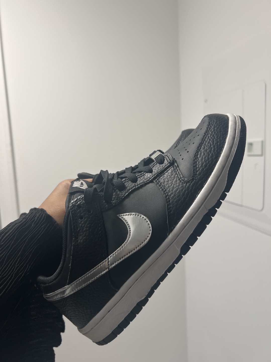 Nike Dunk Low Black Silver Sneakers