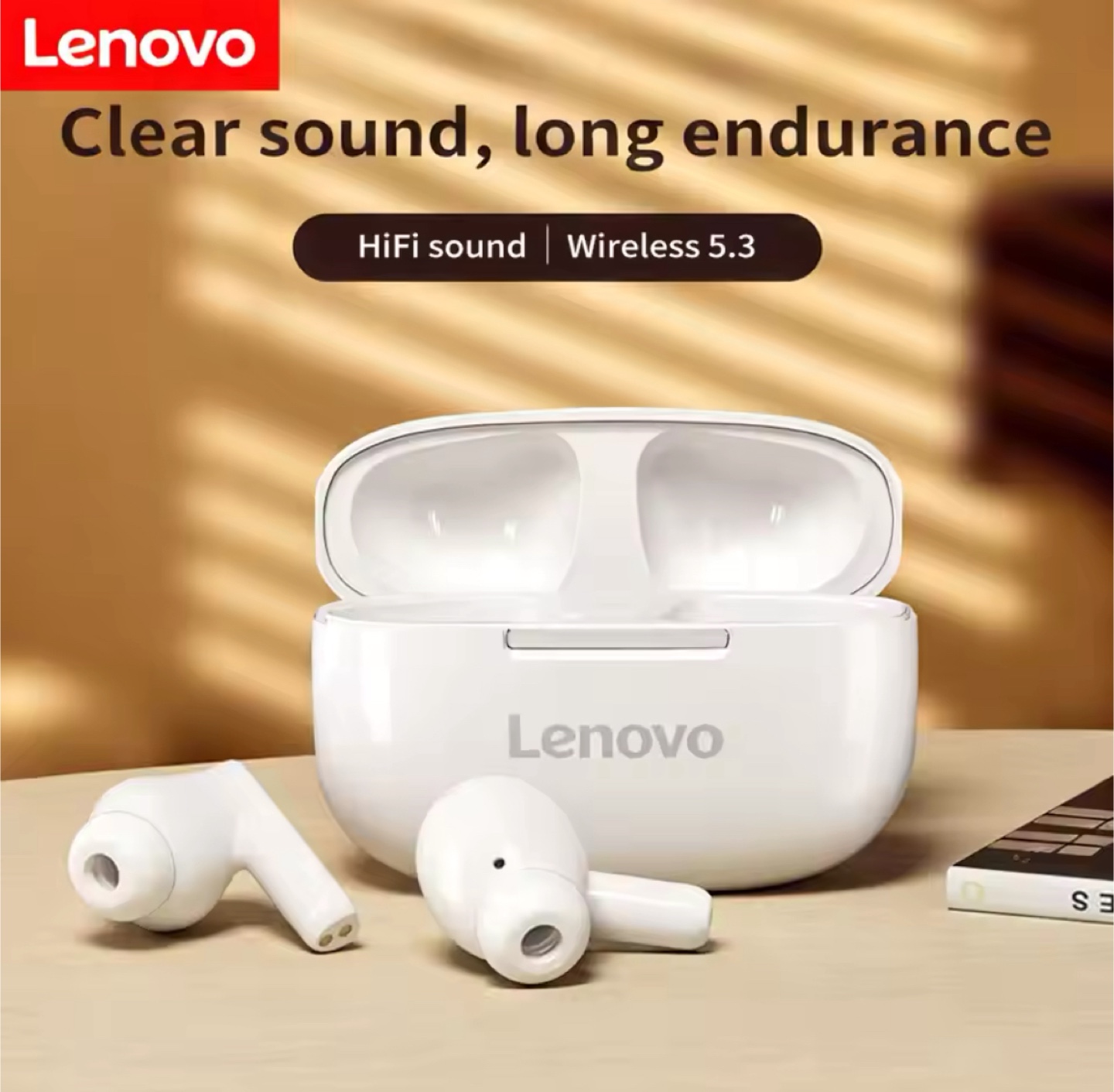 Lenovo Wireless Earbuds with Charging Case