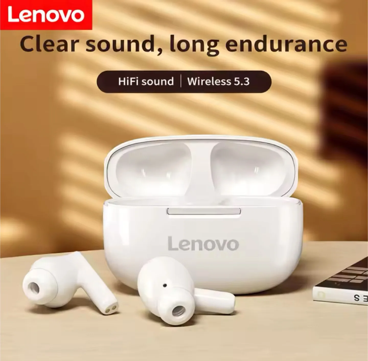 Lenovo Wireless Earbuds with Charging Case thumbnail