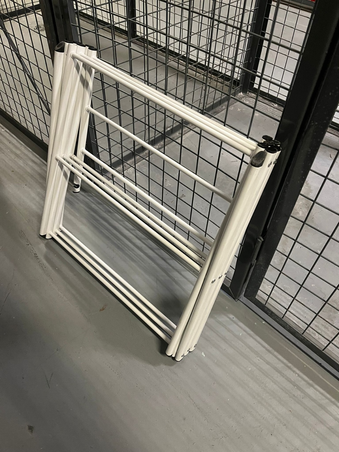 White Foldable Clothes Drying Rack - photo 2