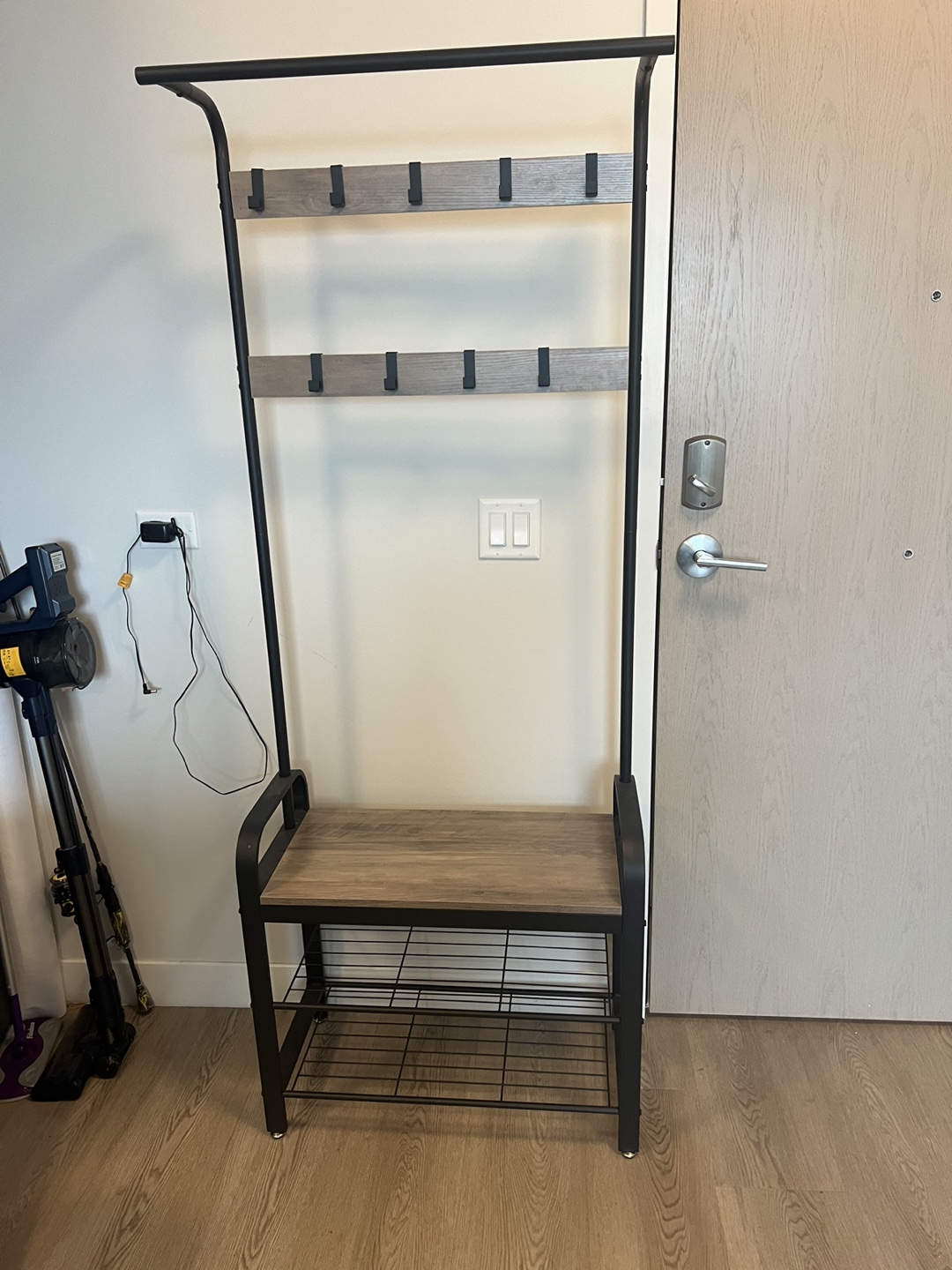 Hall Tree with Shoe Rack