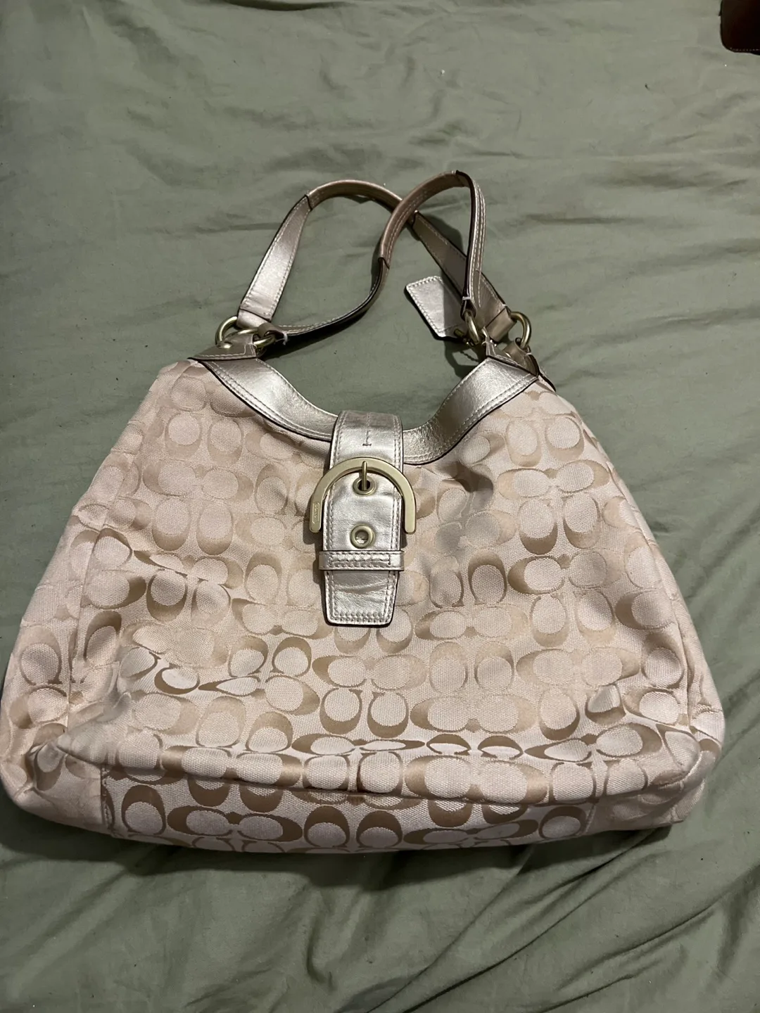 Coach Beige Signature C Tote Bag thumbnail