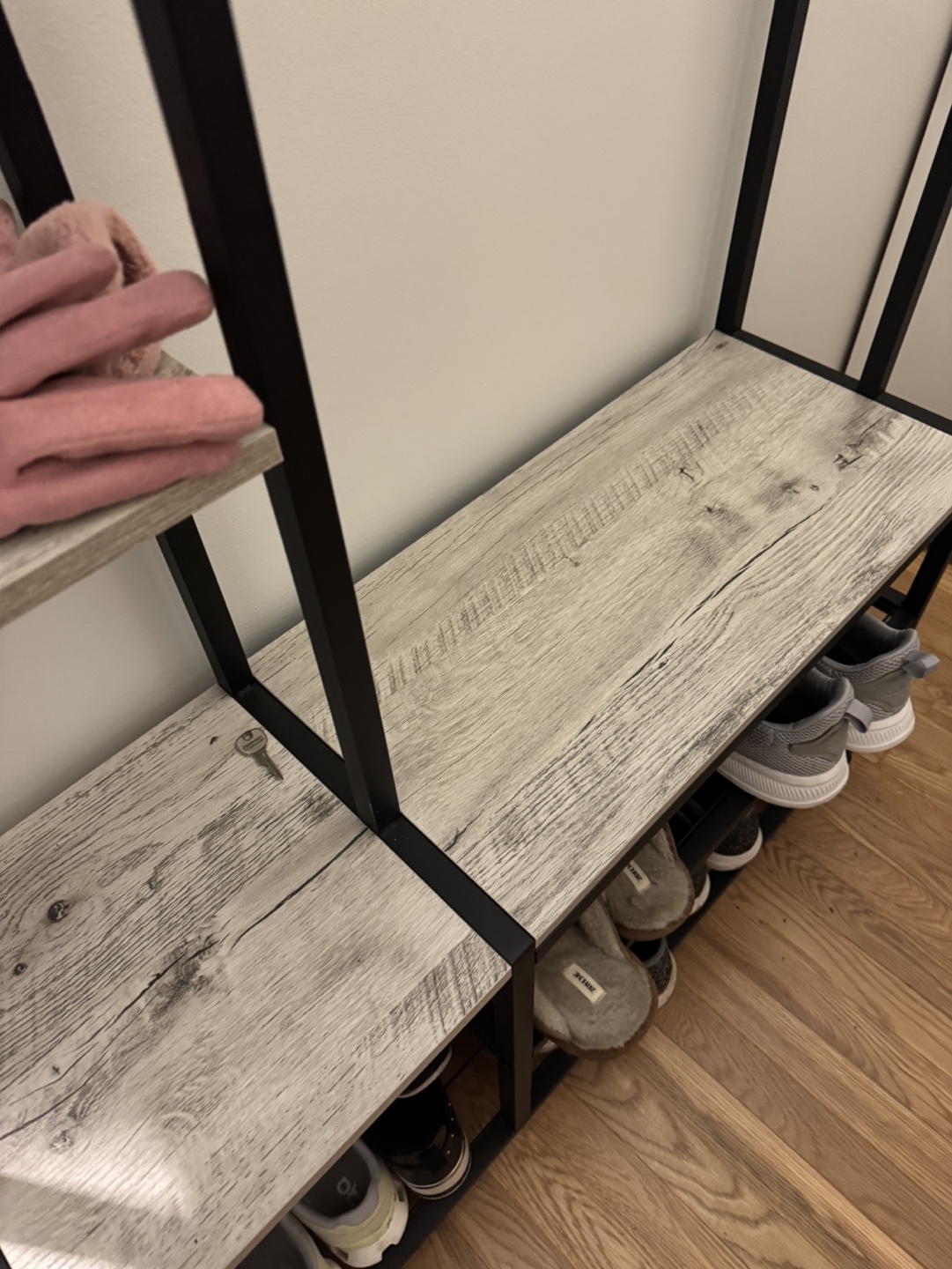 Hall Tree with Shoe Storage - Modern Farmhouse Style - photo 2