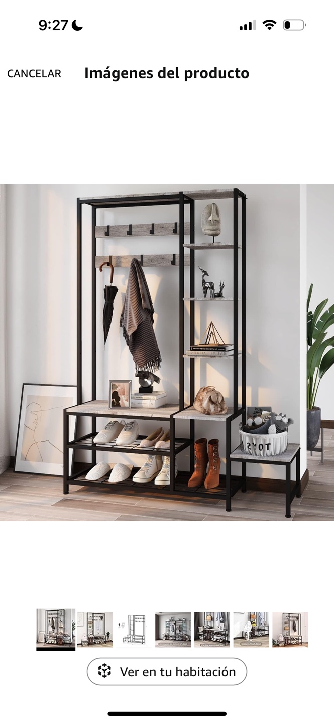 Hall Tree with Shoe Storage - Modern Farmhouse Style - photo 3