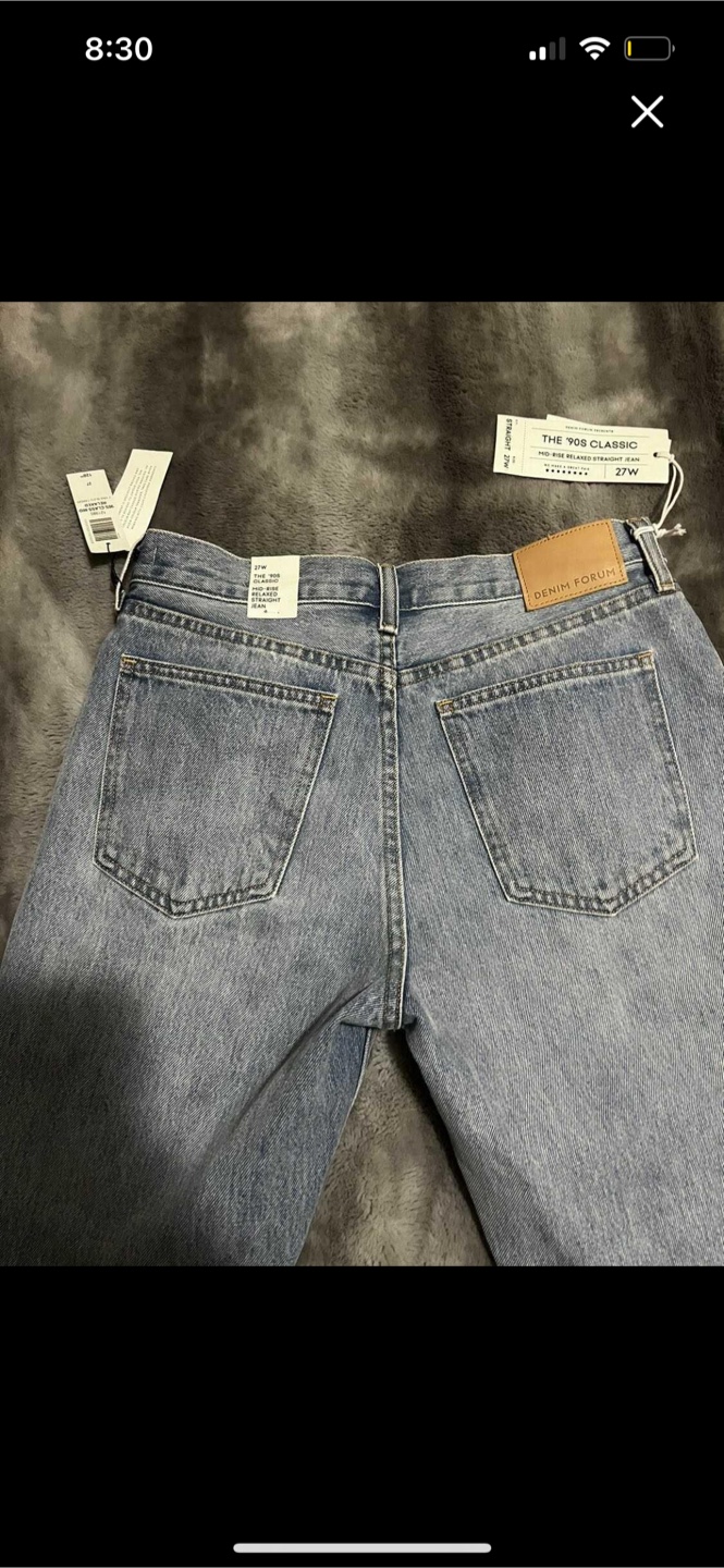 Denim Forum The 90s Classic Straight Jeans - Size 27W