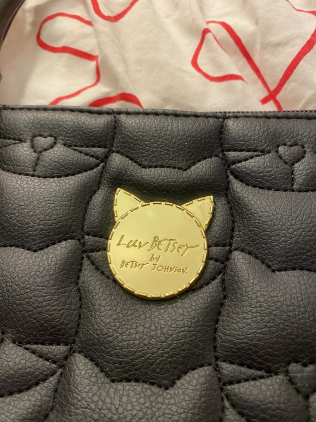 Betsey Johnson Cat Face Quilted Handbag image indicator(2)