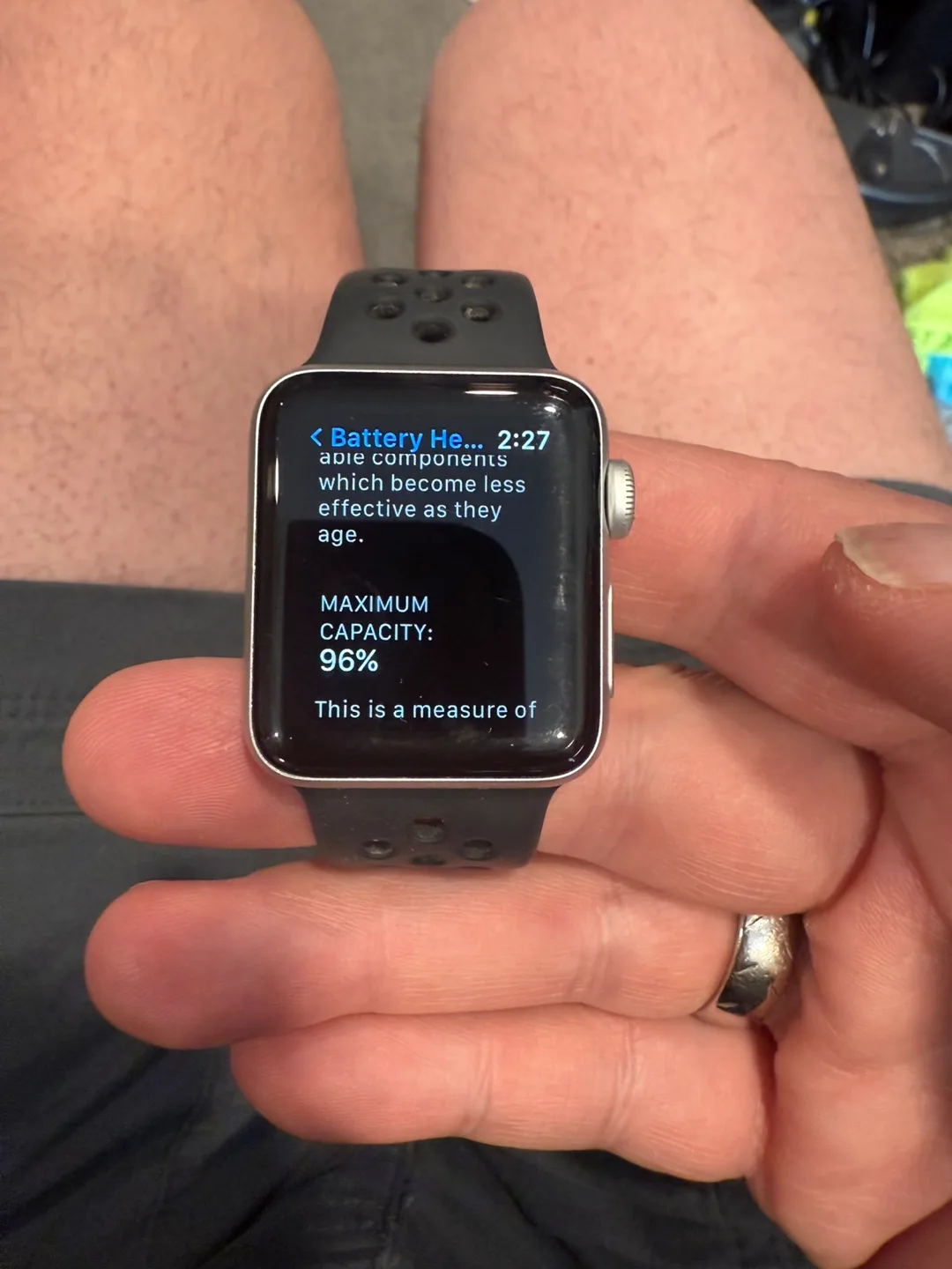 Apple Watch Series 3 38mm 96% battery health image indicator(4)