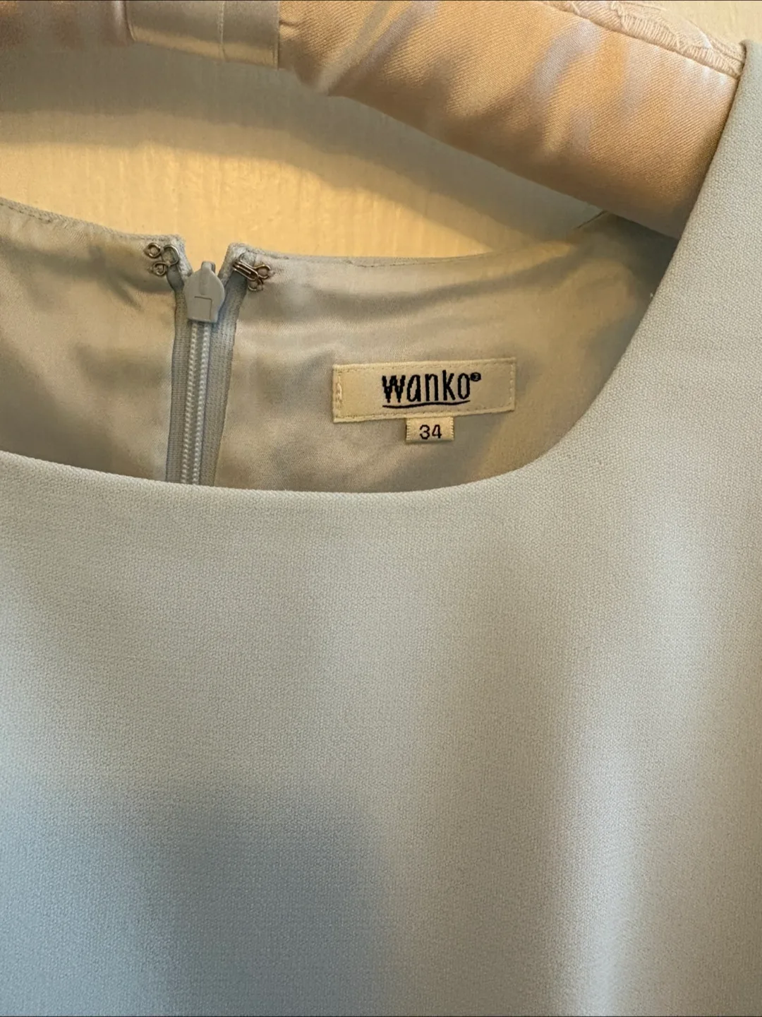 Wanko Light Blue Sleeveless Sheath Dress Size 34 small 🧡 image indicator(3)