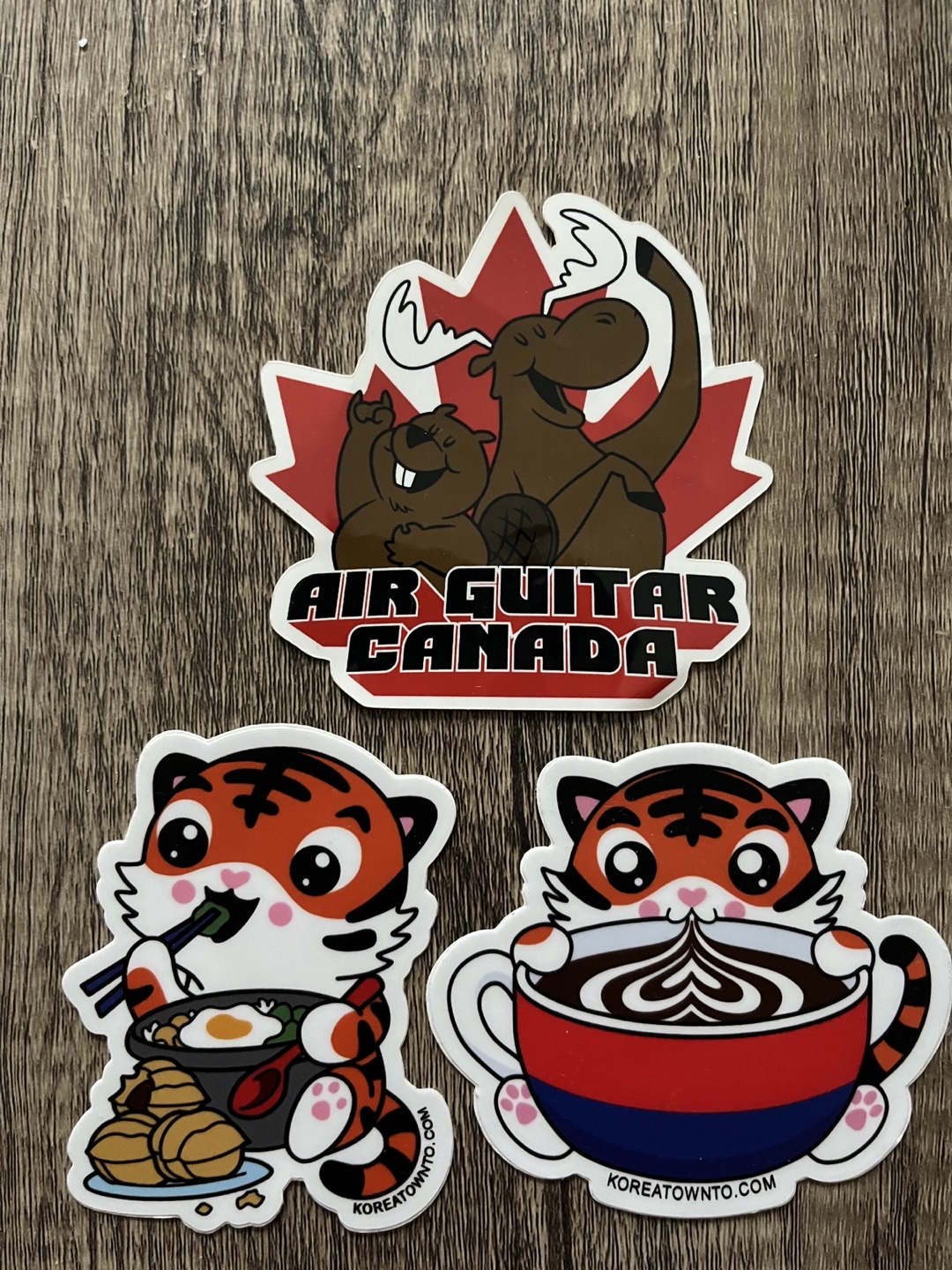 Air Guitar Canada & Cute Tiger Stickers