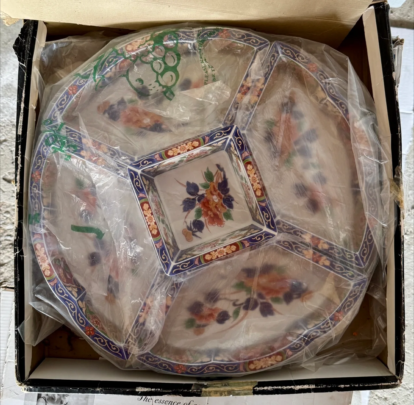 Imari collection lazy Susan  by dynasty 5 piece set BNIB image indicator(2)