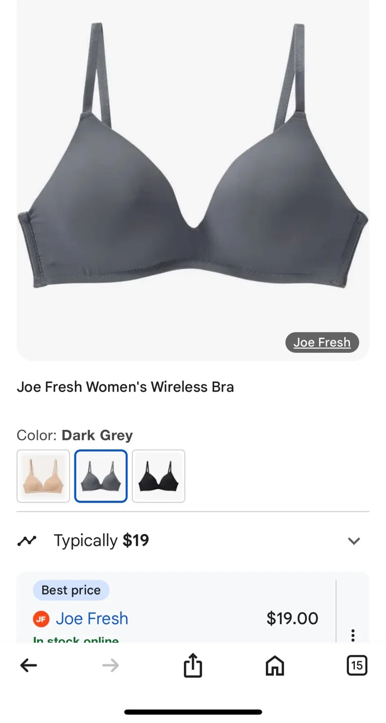 Joe Fresh Women's Wireless Bra and Panty Set image indicator(4)