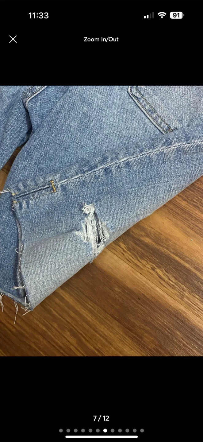 Gap Women's Light Wash Denim Shorts Size 27 image indicator(6)