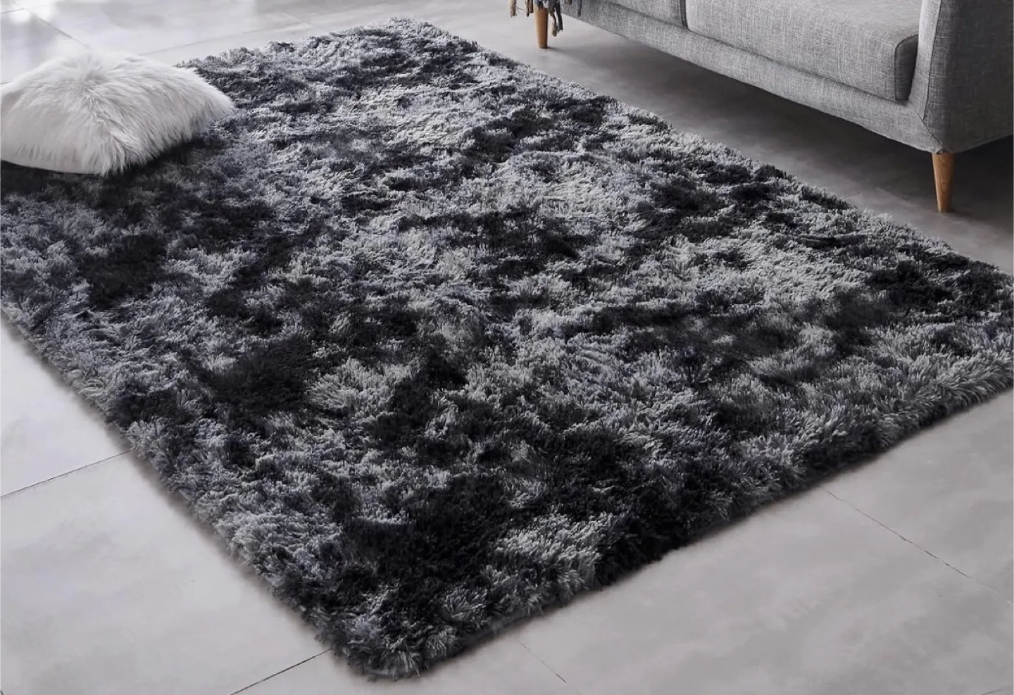 Shag Rug - Dark Grey thumbnail