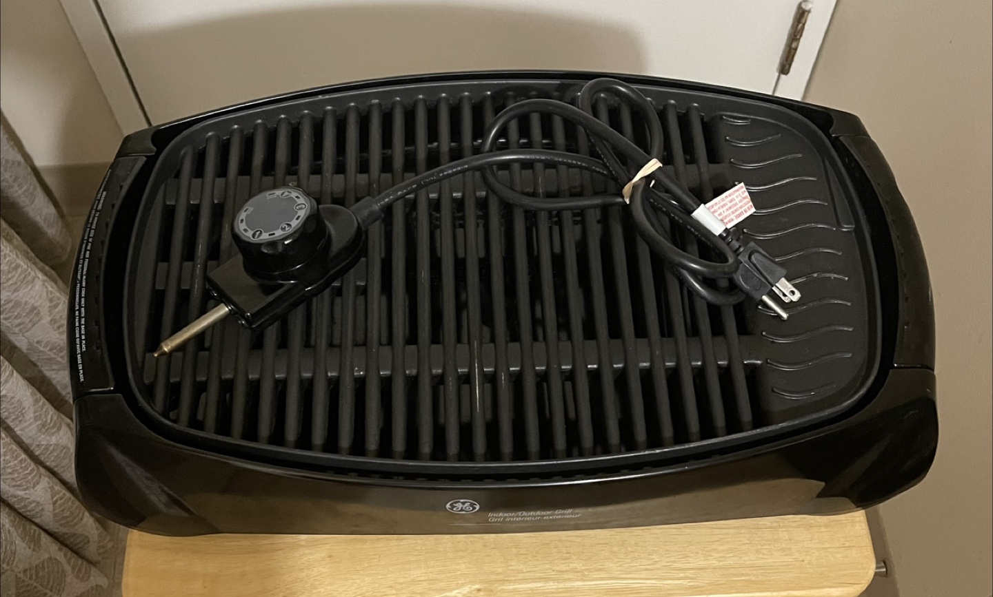 GE Indoor / Outdoor Electric Smokeless BBQ Grill - Black - photo 4