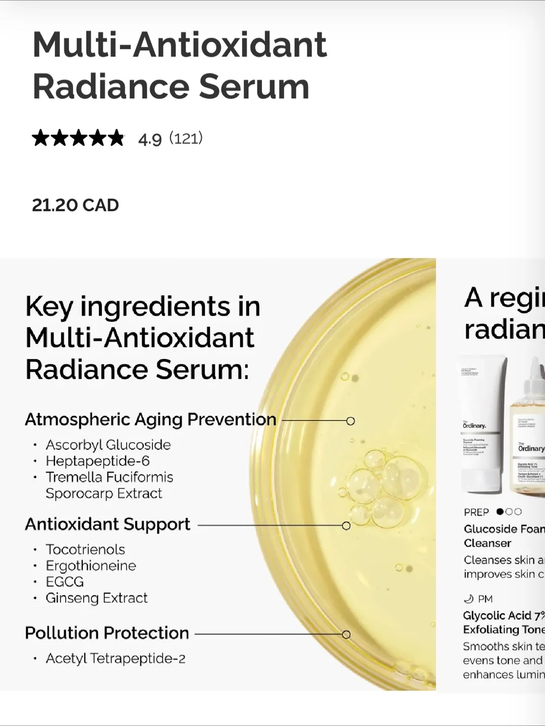 The Ordinary Multi-Antioxidant Radiance Serum 30ml image indicator(6)