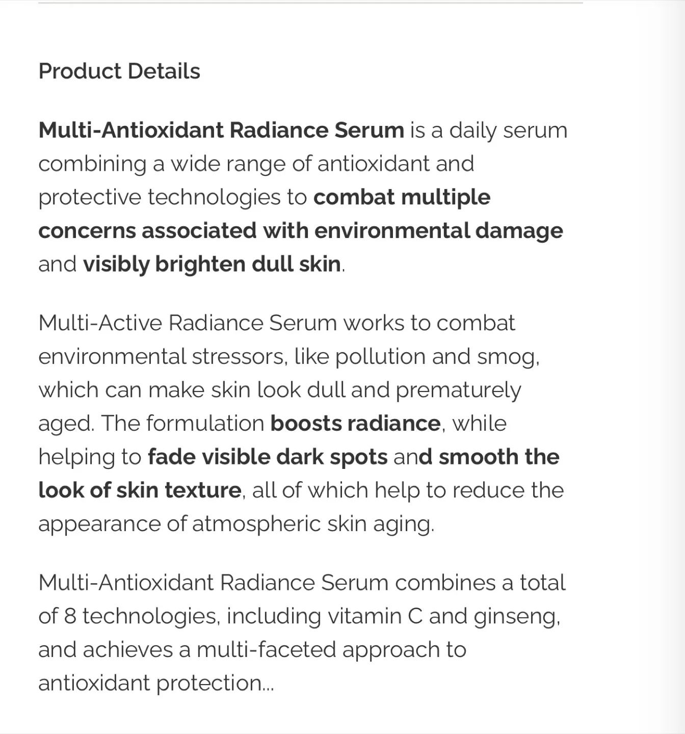 The Ordinary Multi-Antioxidant Radiance Serum 30ml image indicator(7)