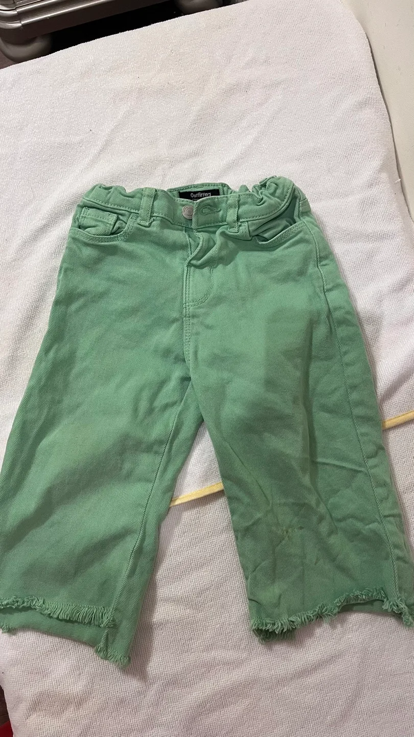 Kids' pants bundle - green shorts & khaki pants thumbnail