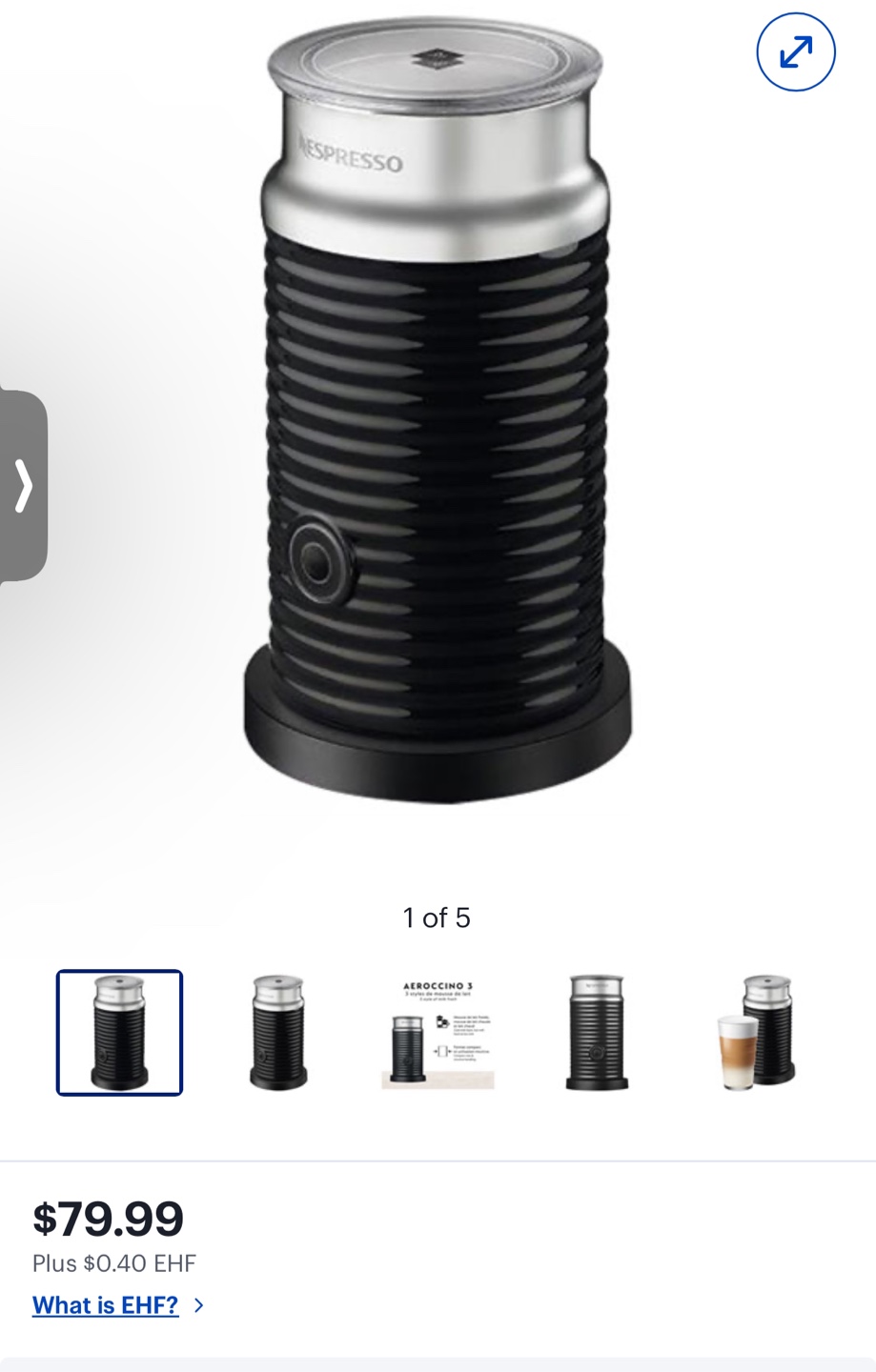 Nespresso Aeroccino 3 Milk Frother - photo 4