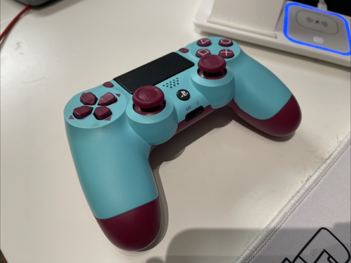 Custom PS4 Controller - Teal and Maroon - photo 2