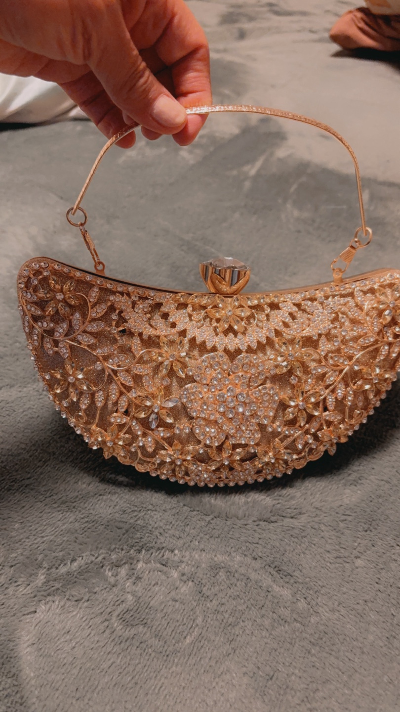 Sparkly Gold Evening Clutch