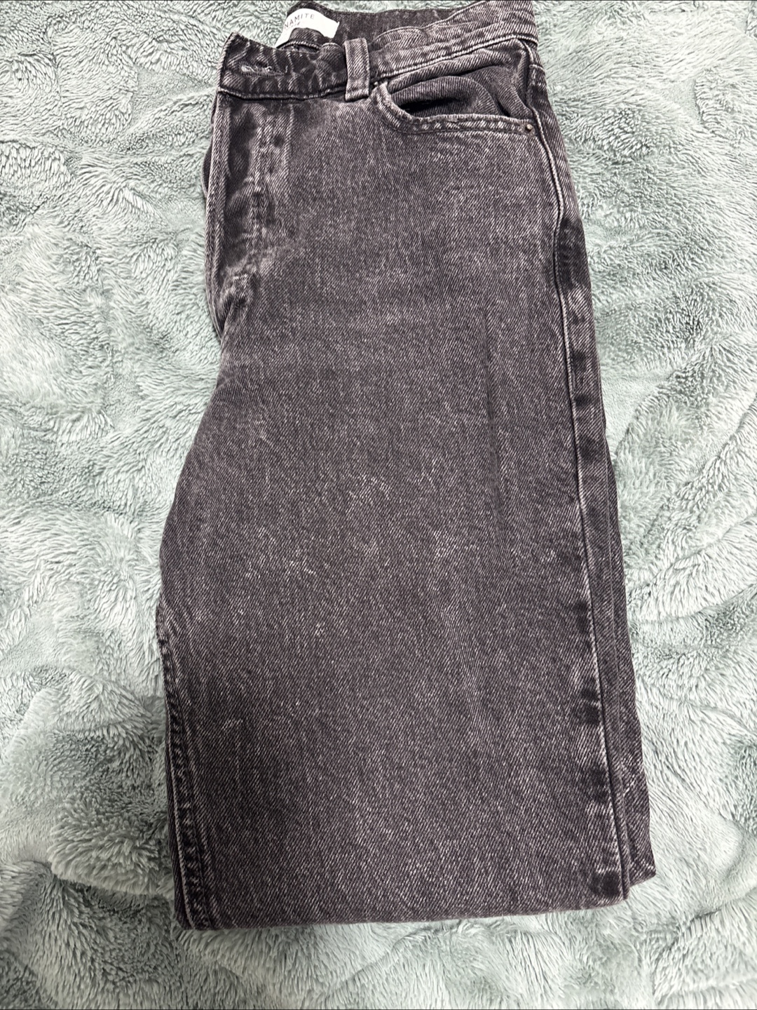 Nanite Black Acid Wash Jeans