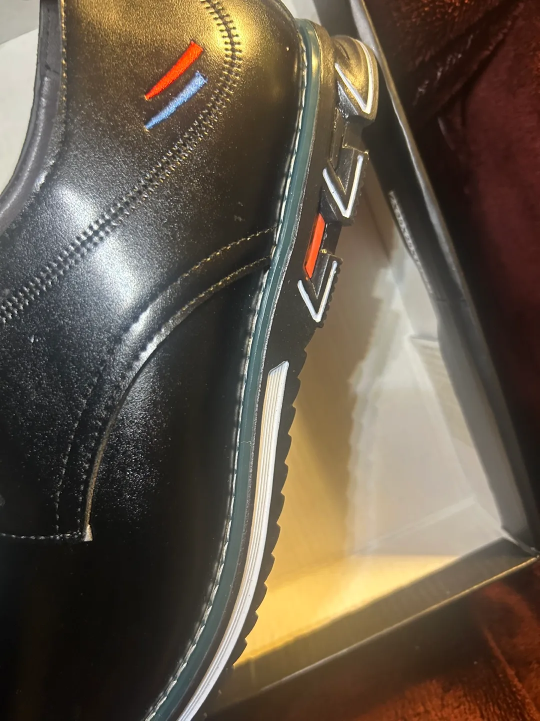 Men's Black Leather Formal/Casual Shoes - Size 42 image indicator(2)