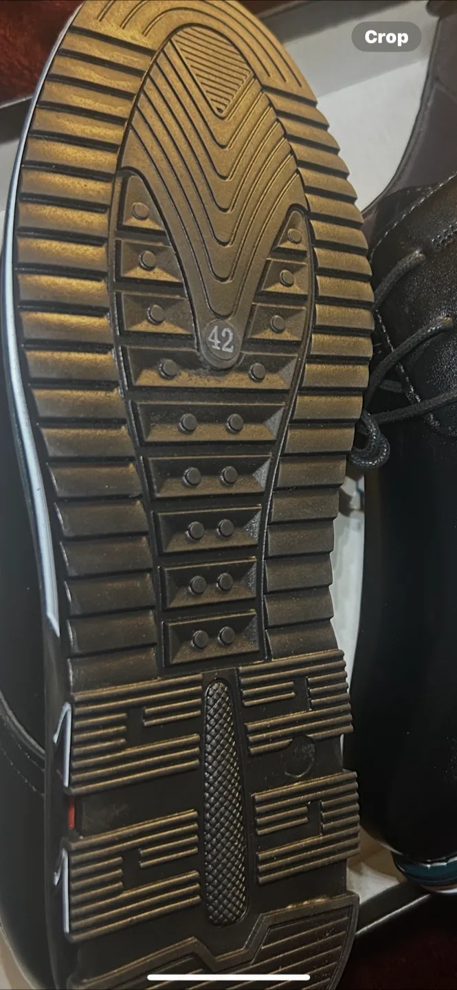 Men's Black Leather Formal/Casual Shoes - Size 42 image indicator(6)