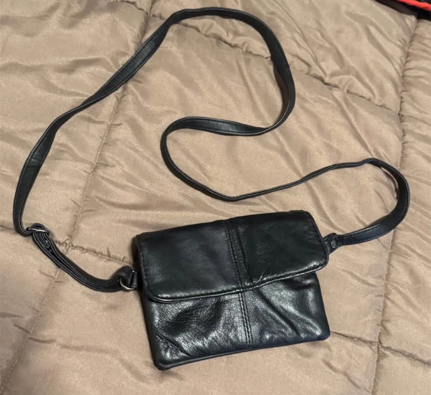 Black Leather Crossbody thumbnail