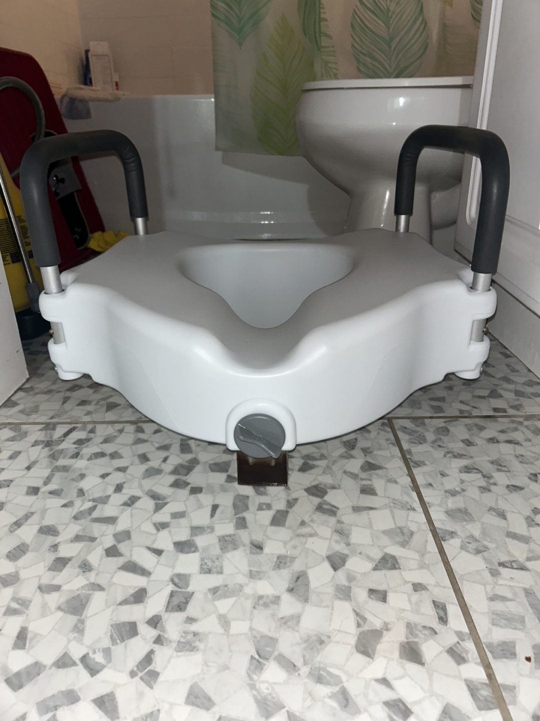 Elevated Toilet Seat with Armrests - photo 2