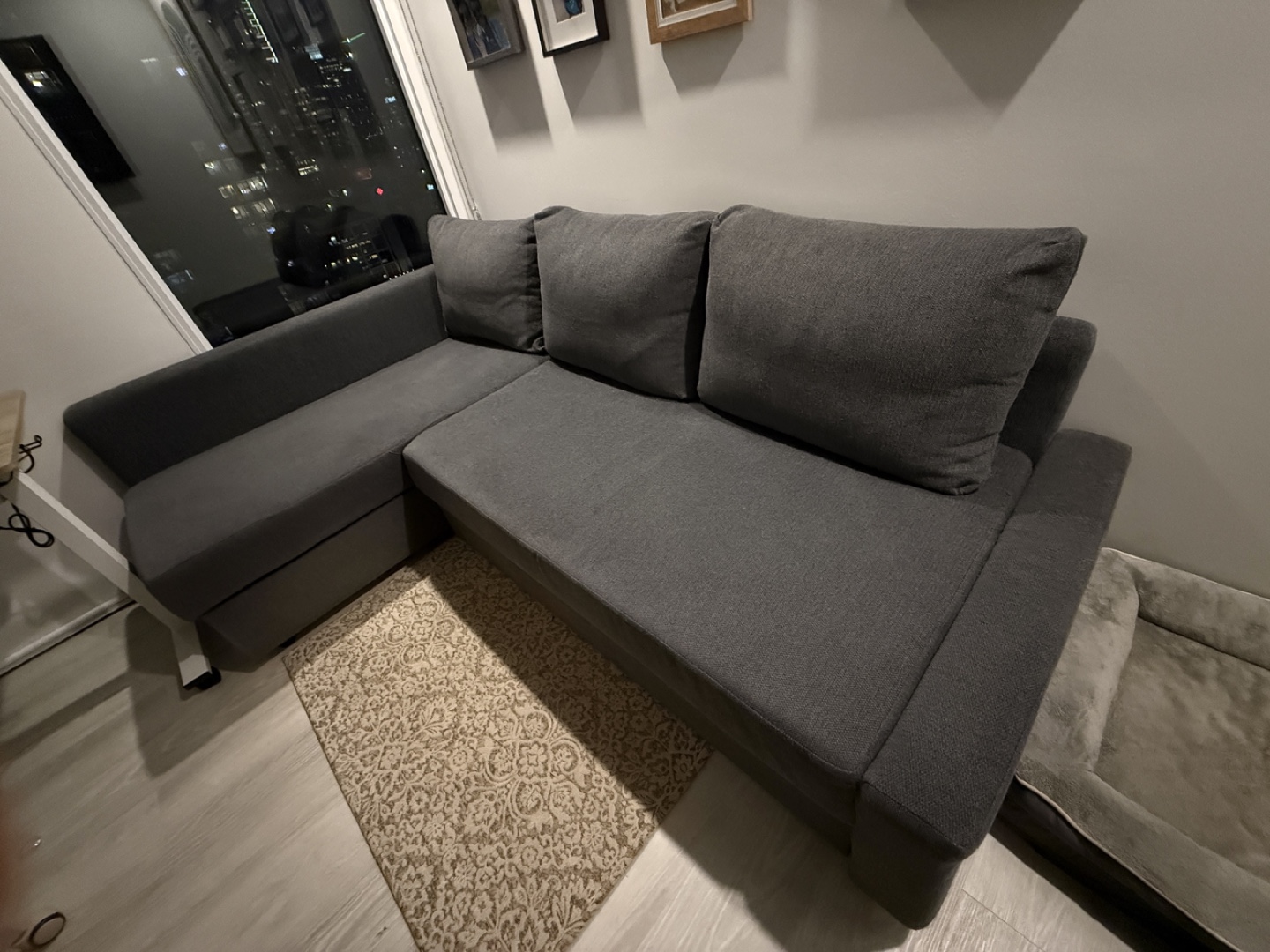Corner Sofa-Bed with Storage