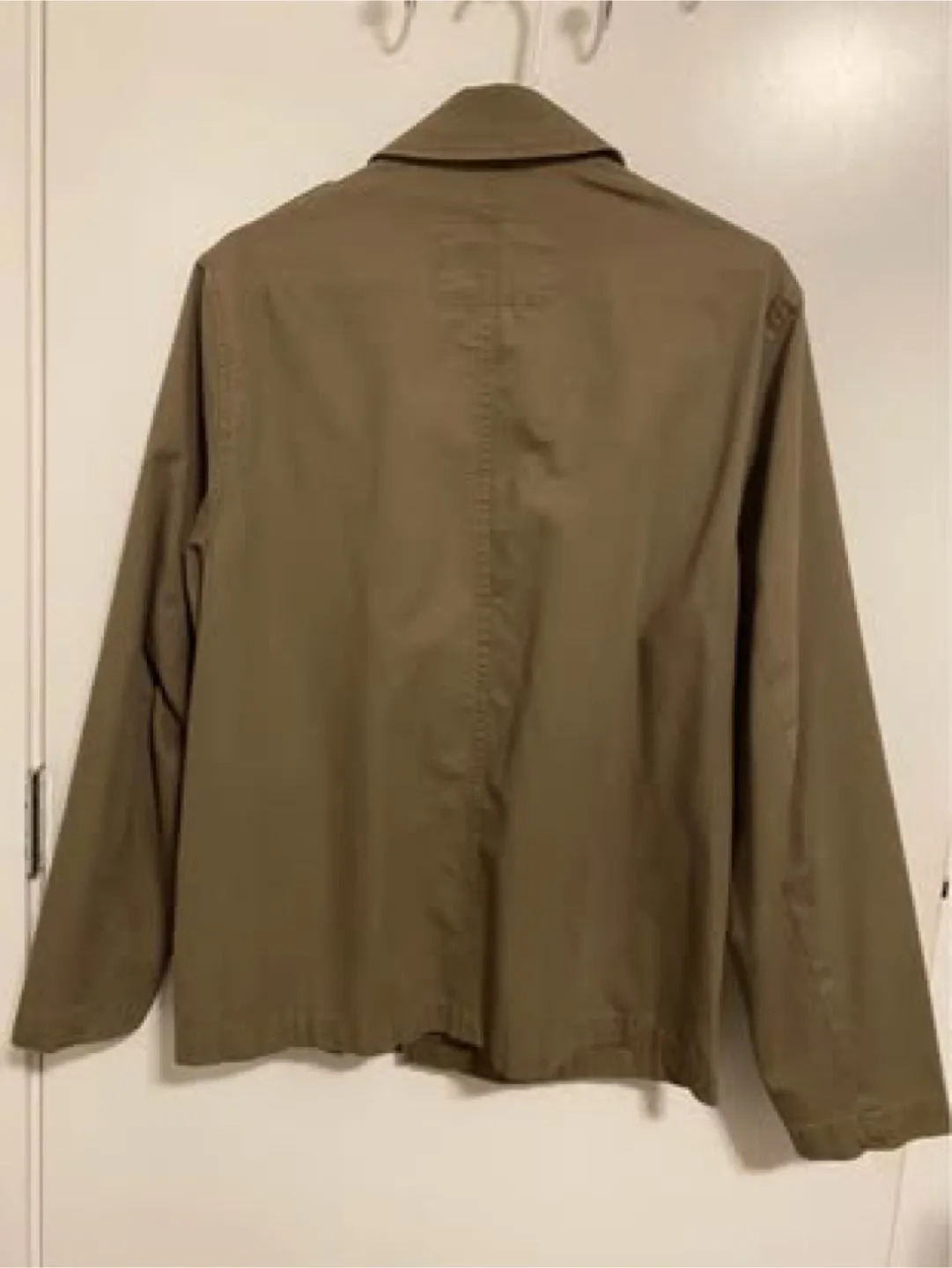 Banana Republic Men's Olive Green Utility Jacket - Size Small image indicator(3)
